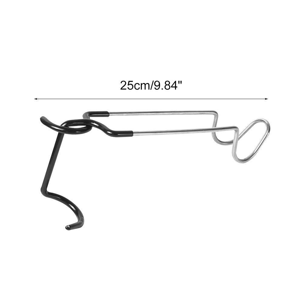 Outdoor Portable Lantern Hanger Stainless Steel Clip Lamp Holder Hook Tent Pole