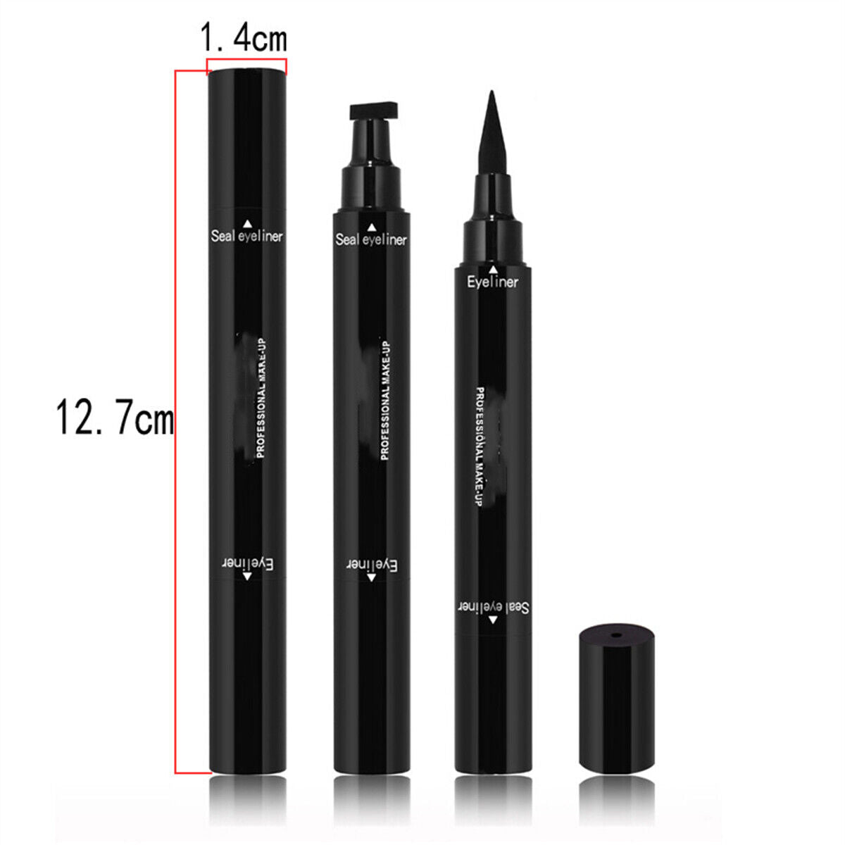 2 in 1 Winged Eyeliner Stamp Waterproof Makeup Womens Eye Liner Pencil Liquid