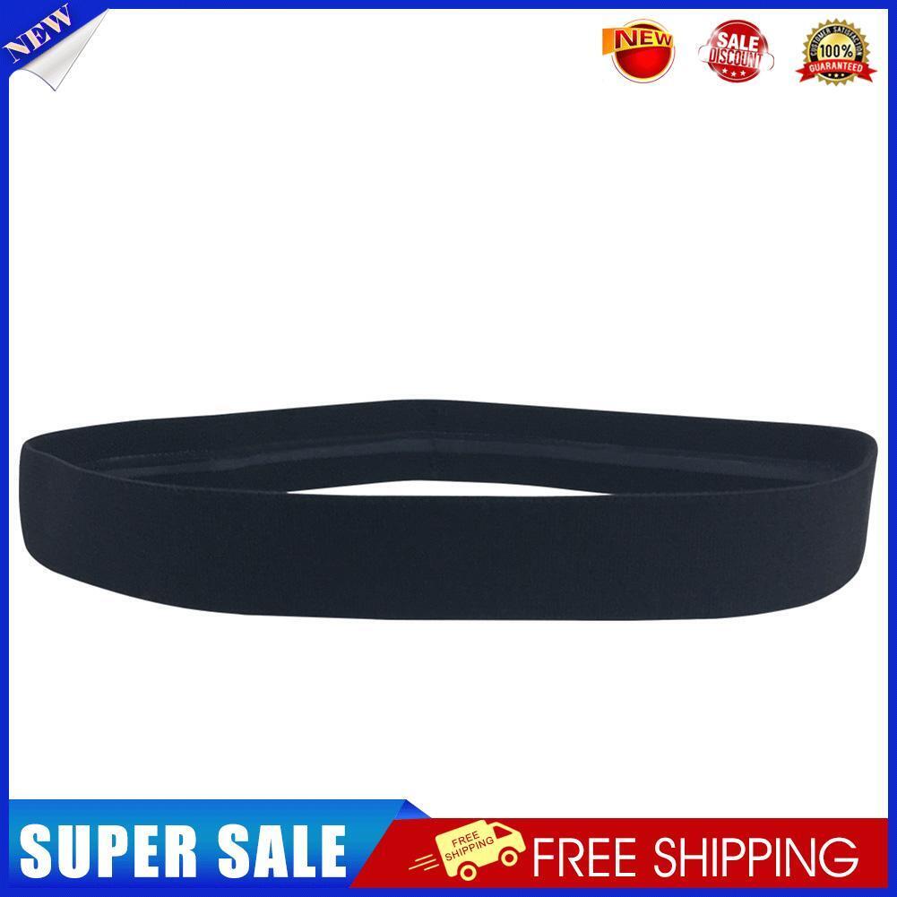 Elastic Absorbent Sweat Bands Silicone Anti-slip Sweatband HairBand (Black)