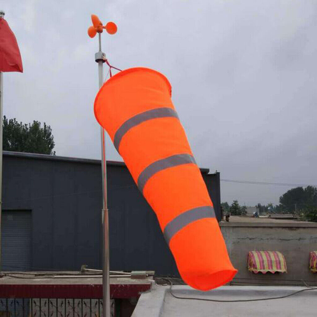 2x Outdoor Safety Sports  Windsocks Windsock with Reflective Belt 60CM