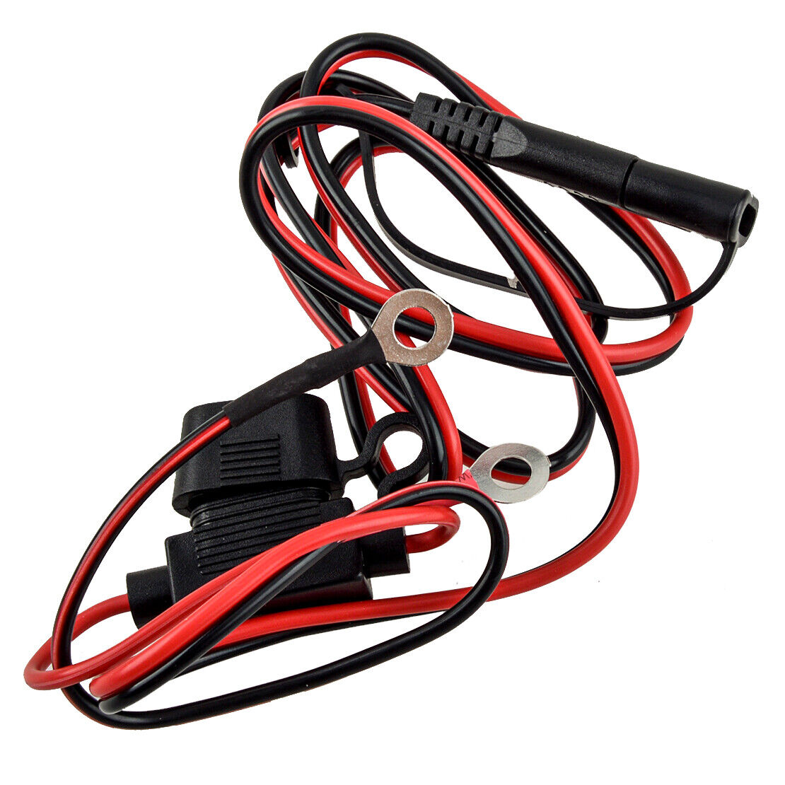 Motorcycle SAE to USB Dual Port Charger Cable Adapter Voltmeter Phone Tablets