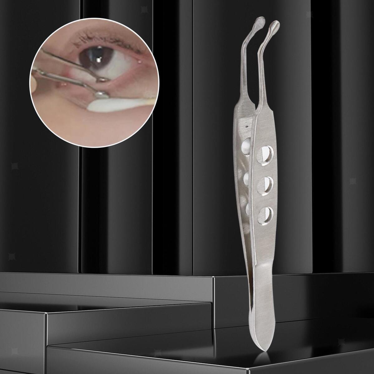 3x Meibomian Gland Forceps Clamp for Palpebral Gland Massage