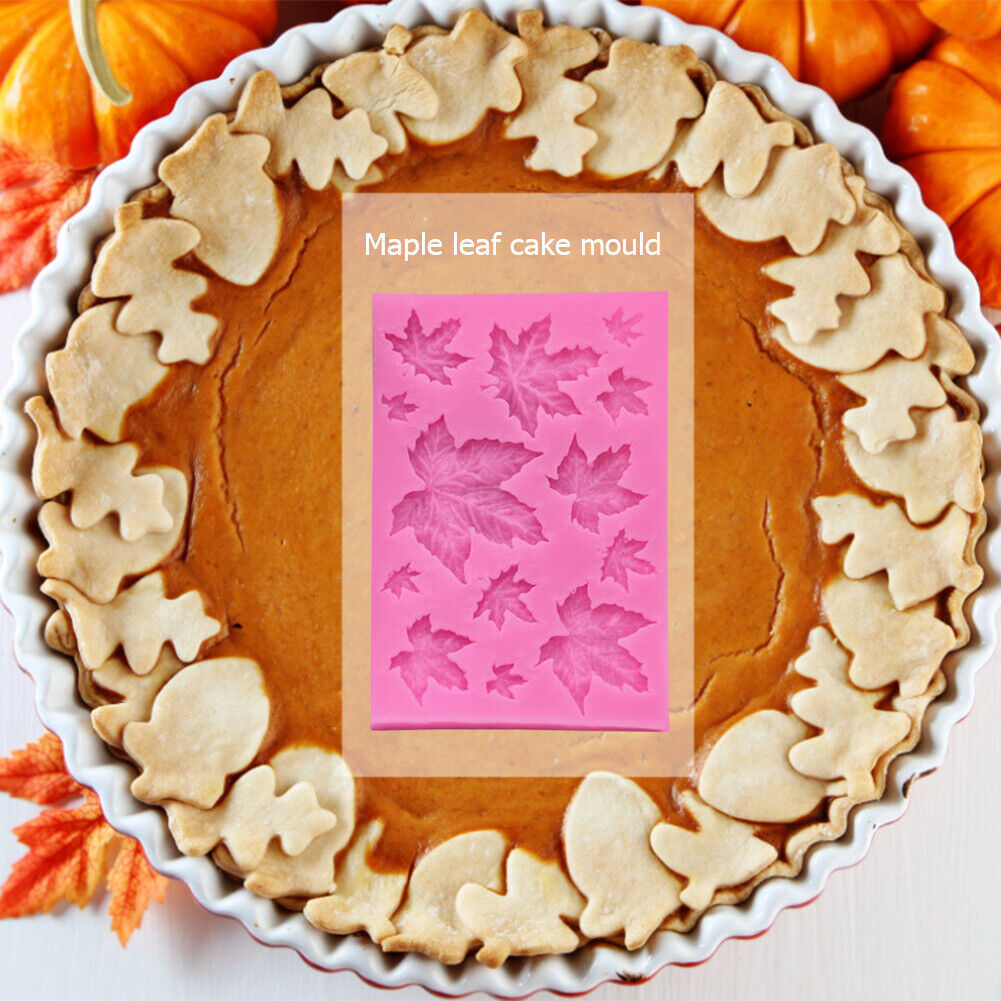 Silicone Chocolate Mold DIY Cake Fondant Sugarcraft Baking (B Maple Leaf)