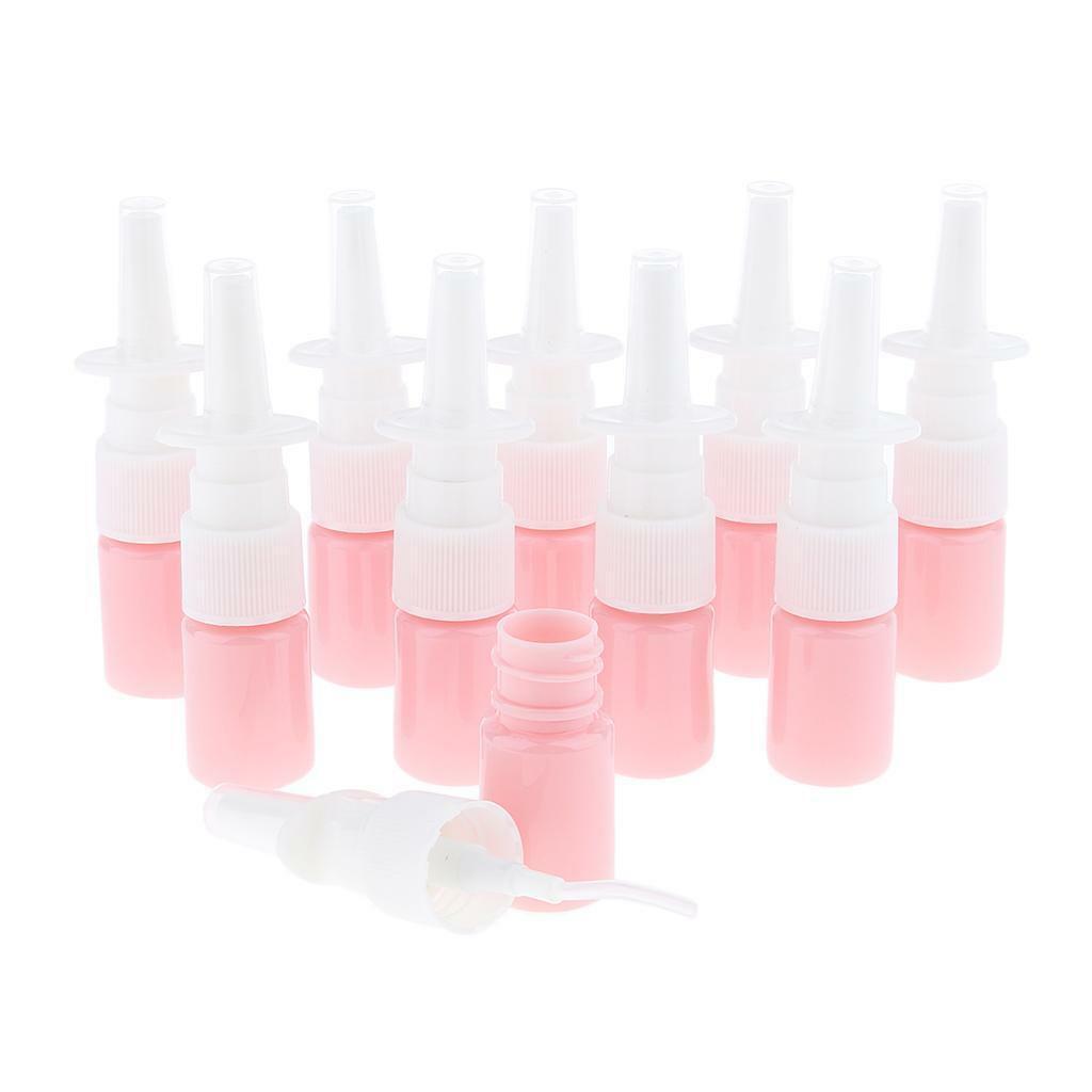 100Pcs 5ml Empty Plastic Nasal Spray Bottles Sprayers Container Dispensing
