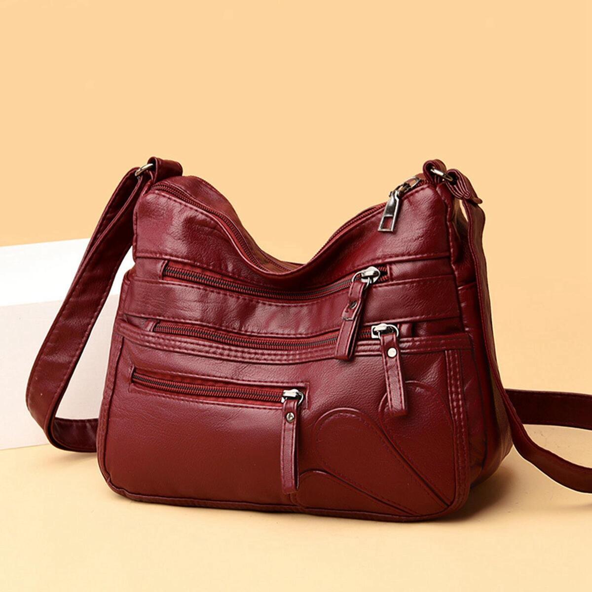 2Pcs Women Shoulder Bag Fashion Crossbody Purse Handbag for Working Business