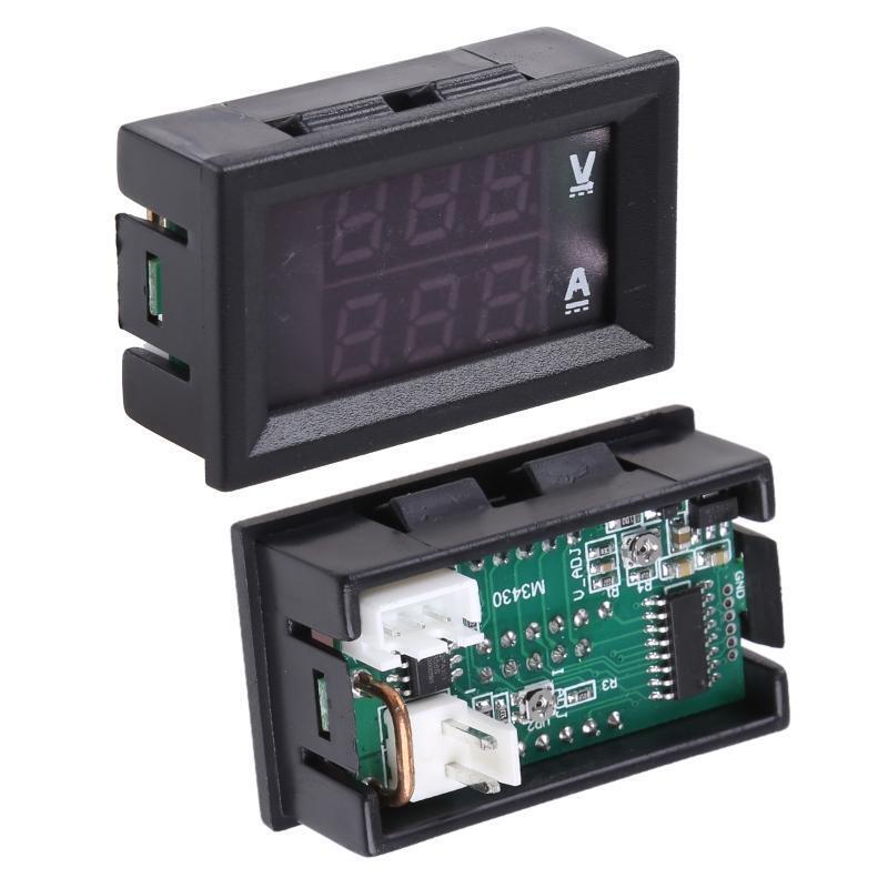 Dual Digital Voltage Voltmeter Ammeter Current Amps Volt Meter LCD Panel Monitor