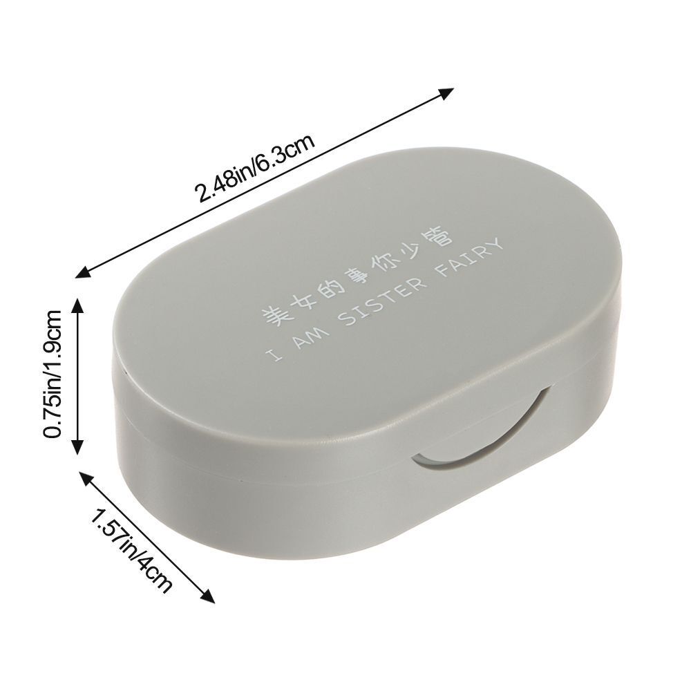 Lovely Colorful Contact Lenses Box Mini Square Contact Lens Case with Mirror