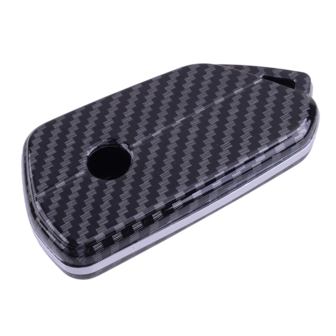 Carbon Fiber Color Car Remote Key Fob Cover Shell Fit For VW Golf GTI MK8 2021