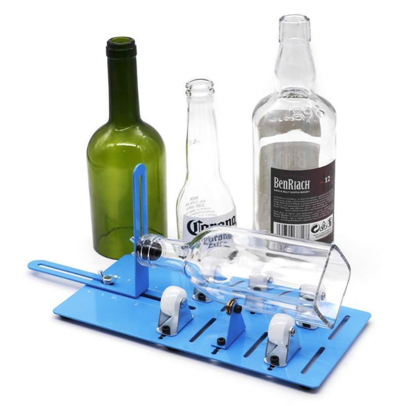 Adjustable DIY Glass Bottle Cutter Tool Square Round Wine Beer Cups Cutting Kit