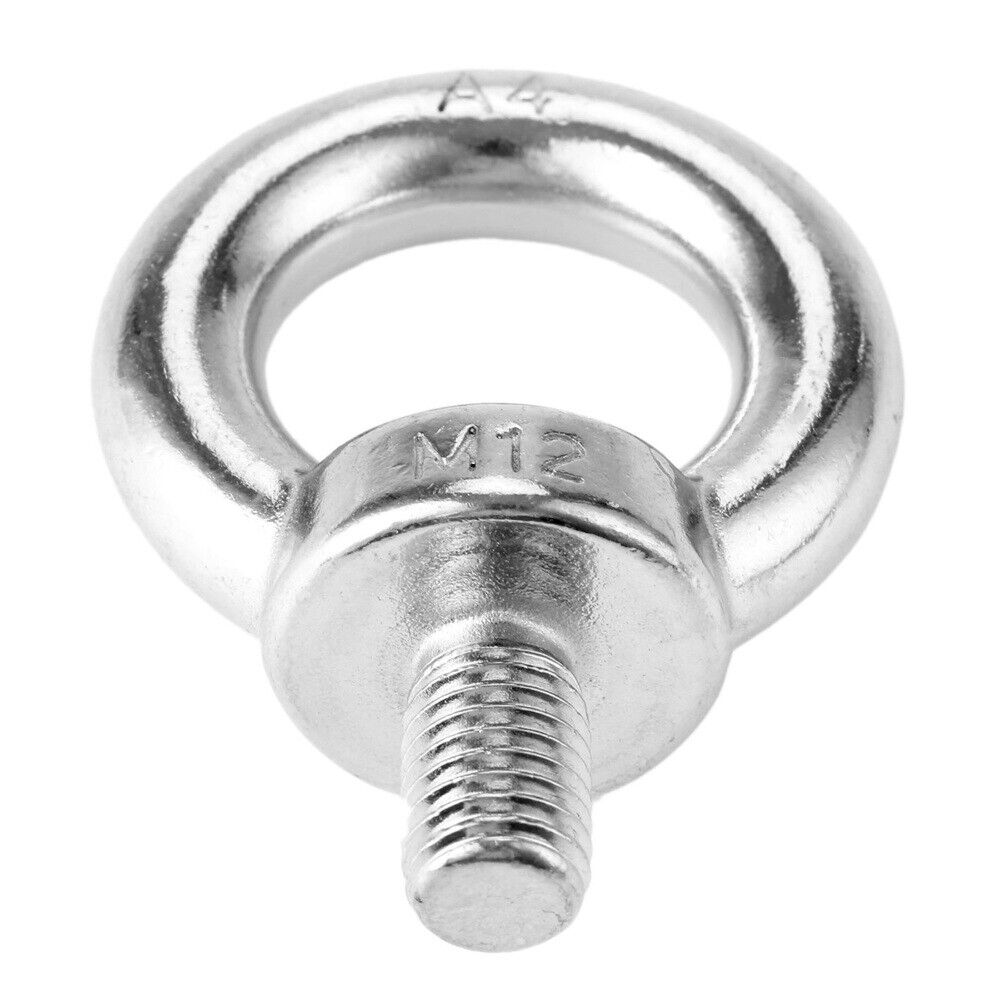 Marine Grade Stainless Steel Lifting Eye Bolts Screws Eyebolts M12 for mining