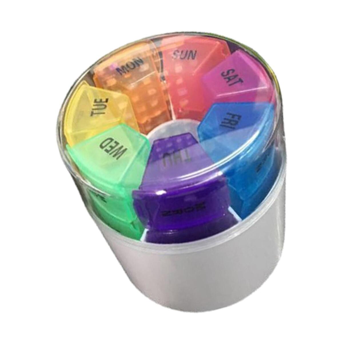 Medicine Box  28 Compartment Transparent Coloured Medicine Holder