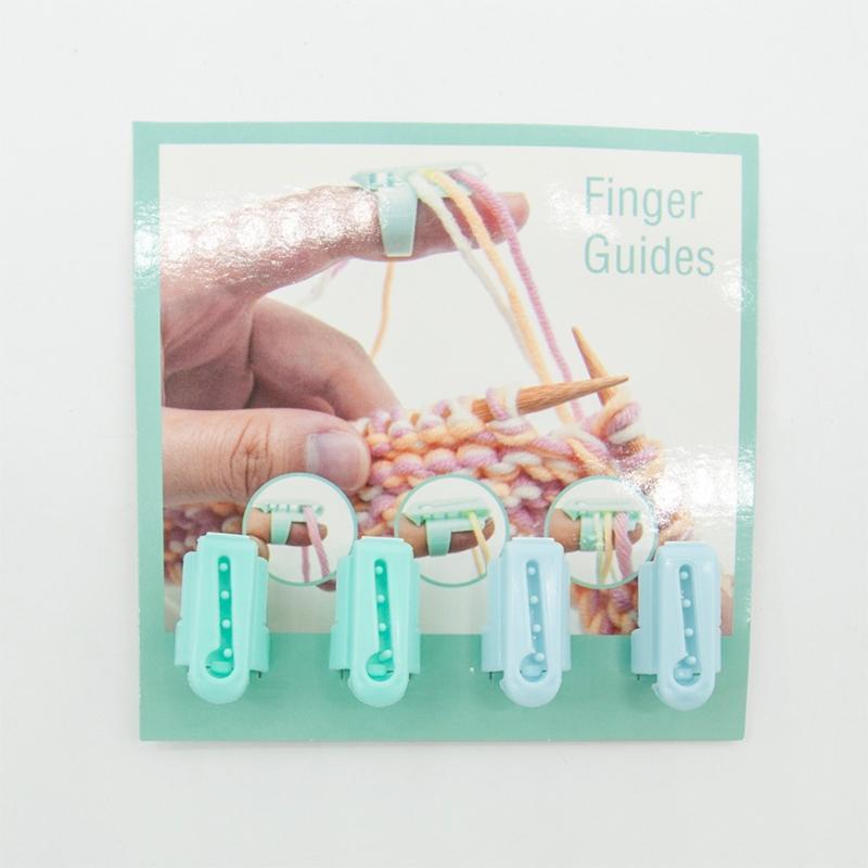 4pcs/set Finger Splitter Sweater Wool Knitting Tool 4 Yarn Guide Thimble Sewing