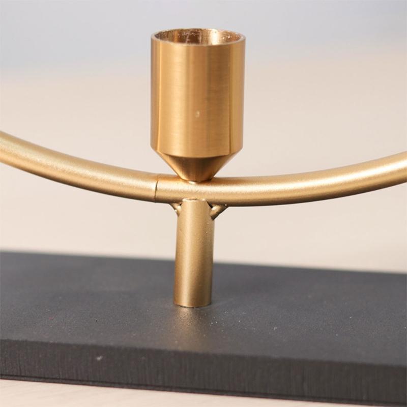 Metal Circular Geometric Wall Candle Holder for Tea Lights Living Room Bedroom