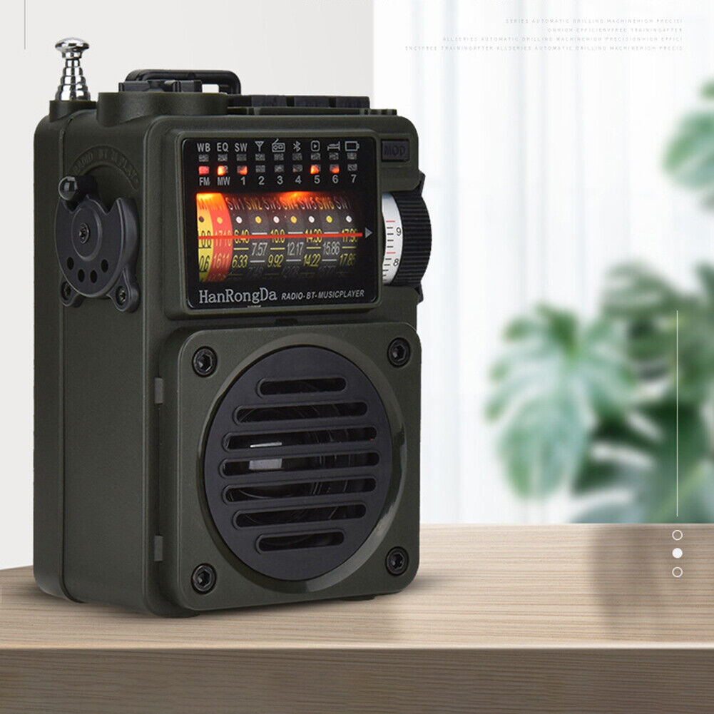 Portable Radio Bluetooth-compatible TF Card Playback Outdoor Radio Stereo