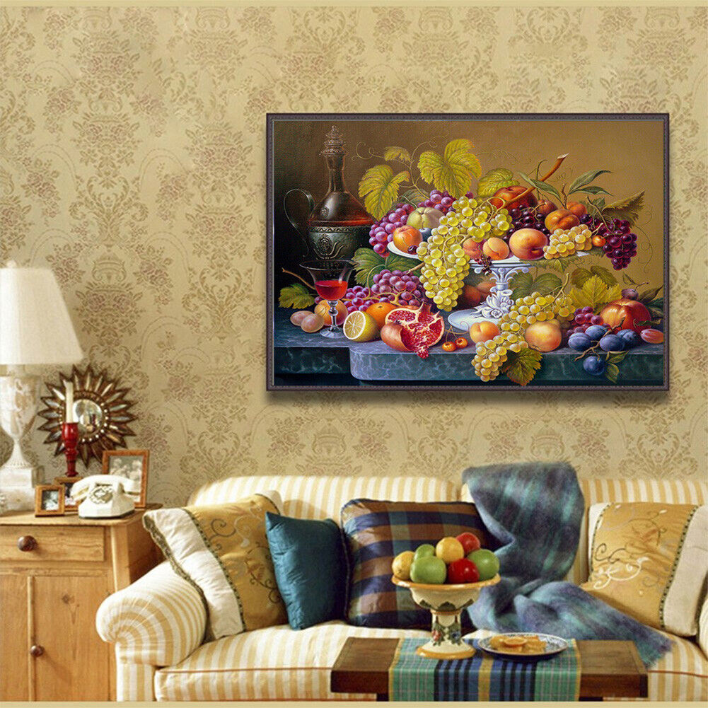 Fruit Dish DIY Full Drill Diamond Painting Embroidery Cross Stitch Decor