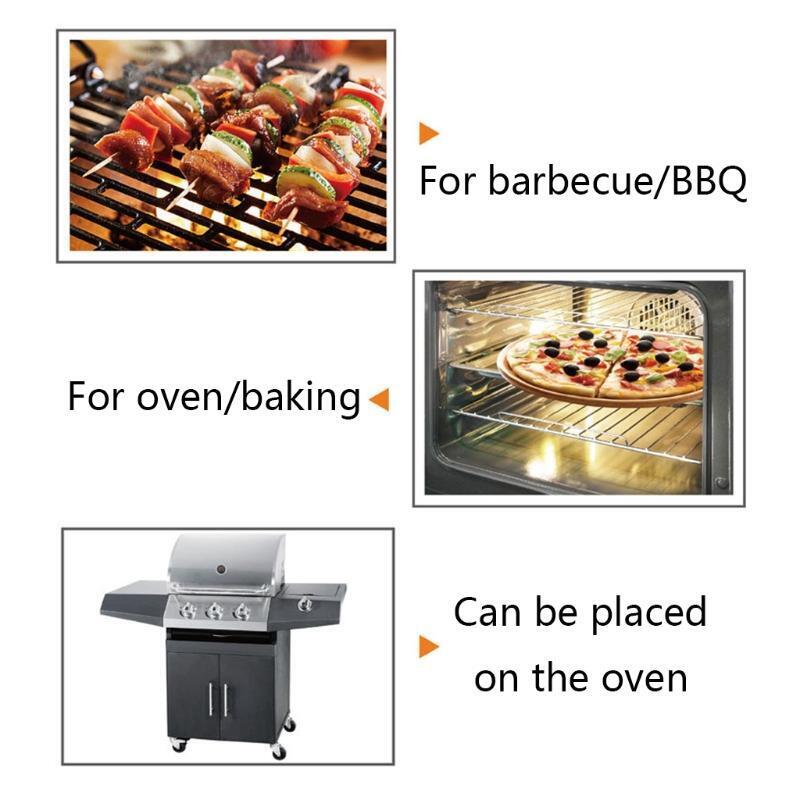 Stainless Steel Barbeque Thermometer Grill Oven Food Cooking Baking Thermometers