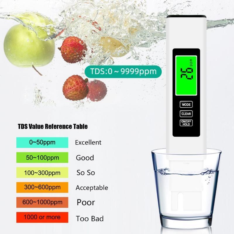 3 in 1 LCD Digital TDS EC PPM Meter Water Quality Purity Tester Drinking Monitor