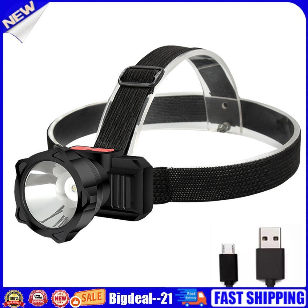 1200mAh Portable Fishing LED Headlight USB Rechargeable Waterproof Headlamp