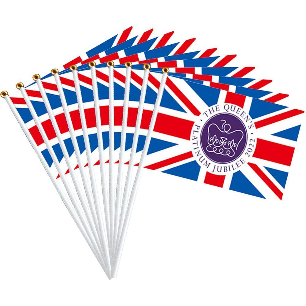 Bunting Parade Table Decoration Hand Waving  Flag Home Decor Polyester Queen