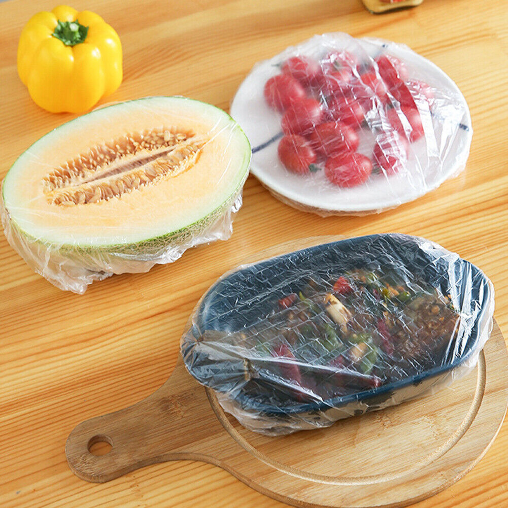 100pcs Cling Film Food Grade Disposable Fruit Thick Elastic Cling Film Bag