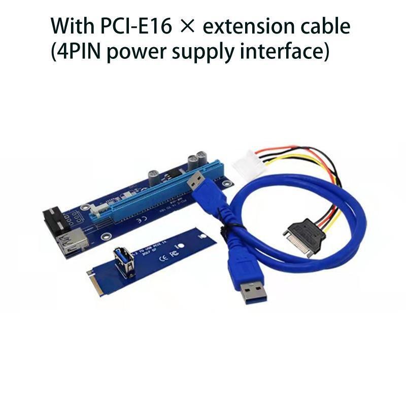 M.2 NGFF- to PCI-E X16 Riser Card M2 M Key to USB 3.0 Adapter for Bitcoin Miner