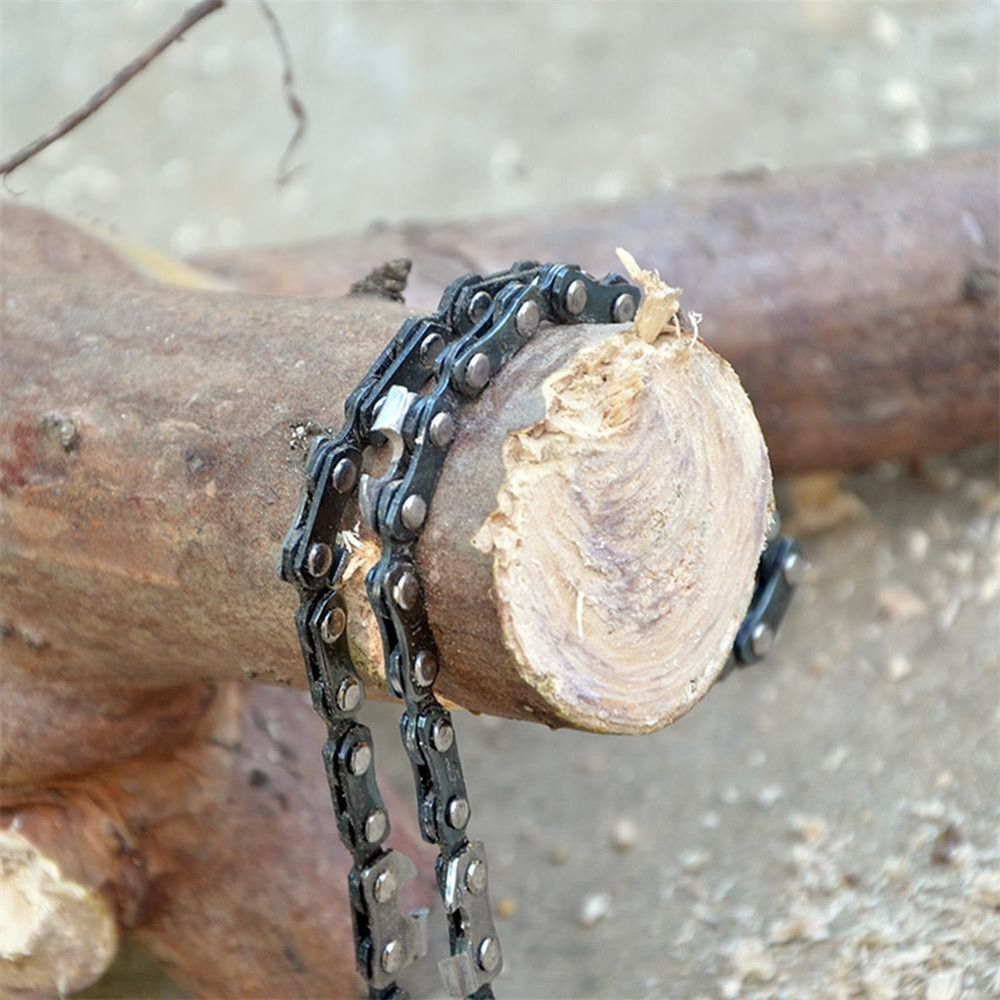 Portable Hiking Logging Saw Camping Pocket Survival Chainsaw Hand Zipper Saw