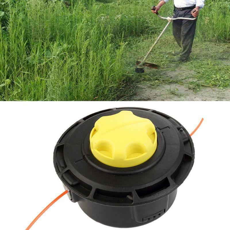 Universal Grass Trimmer Head 2 Lines String Brush Cutter Lawn Mower Garden Tools