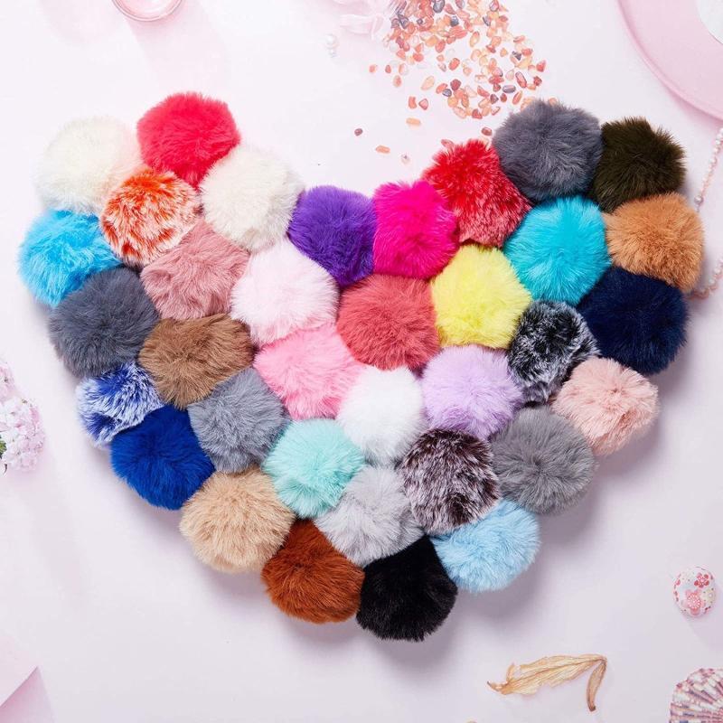 Fashion Women Pendant Keyring Pompom Key Chain Bag Handbag Purse Charms Gift