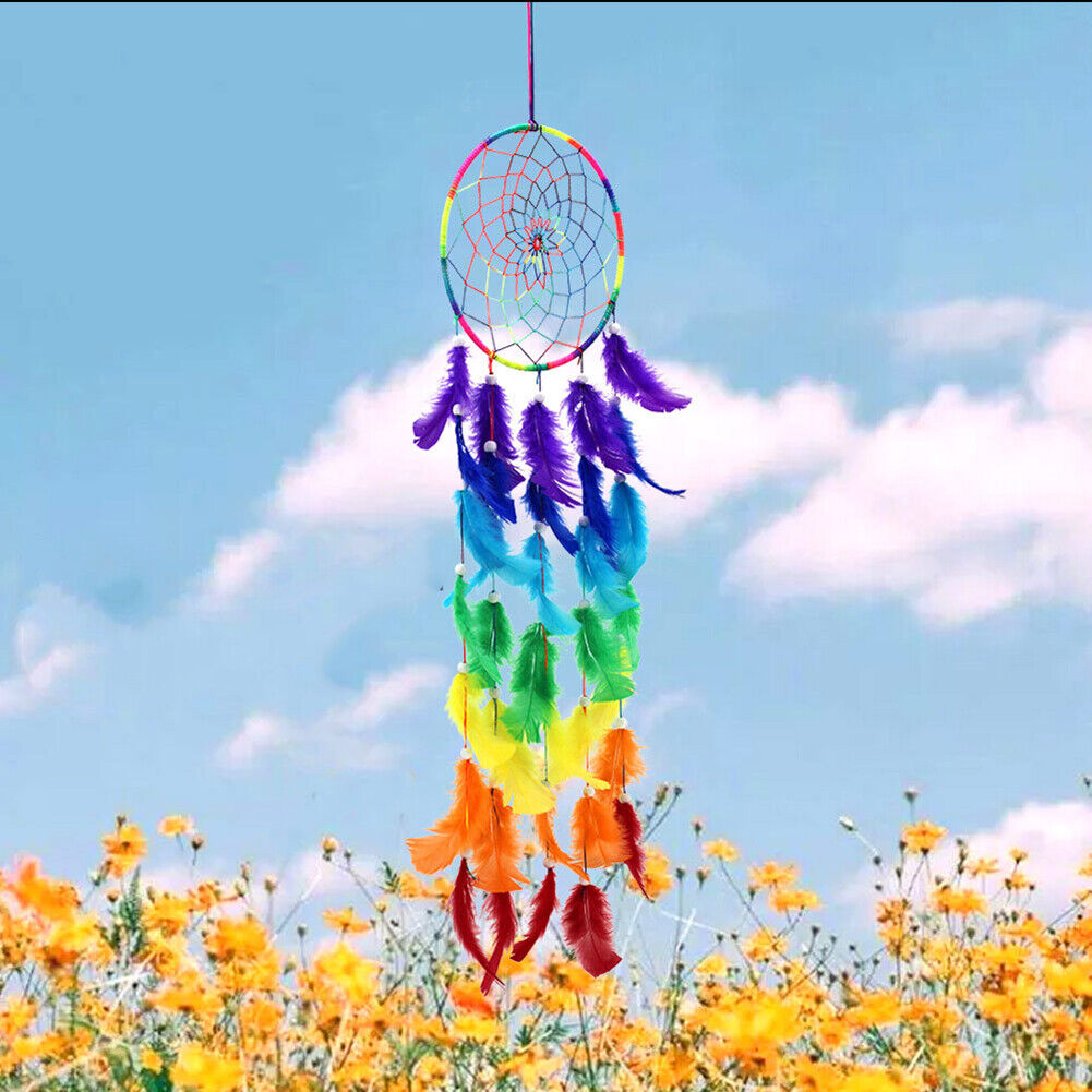 Colorful Feather Pendant Bohemia Style Tapestry Dream Catcher Wedding Gift