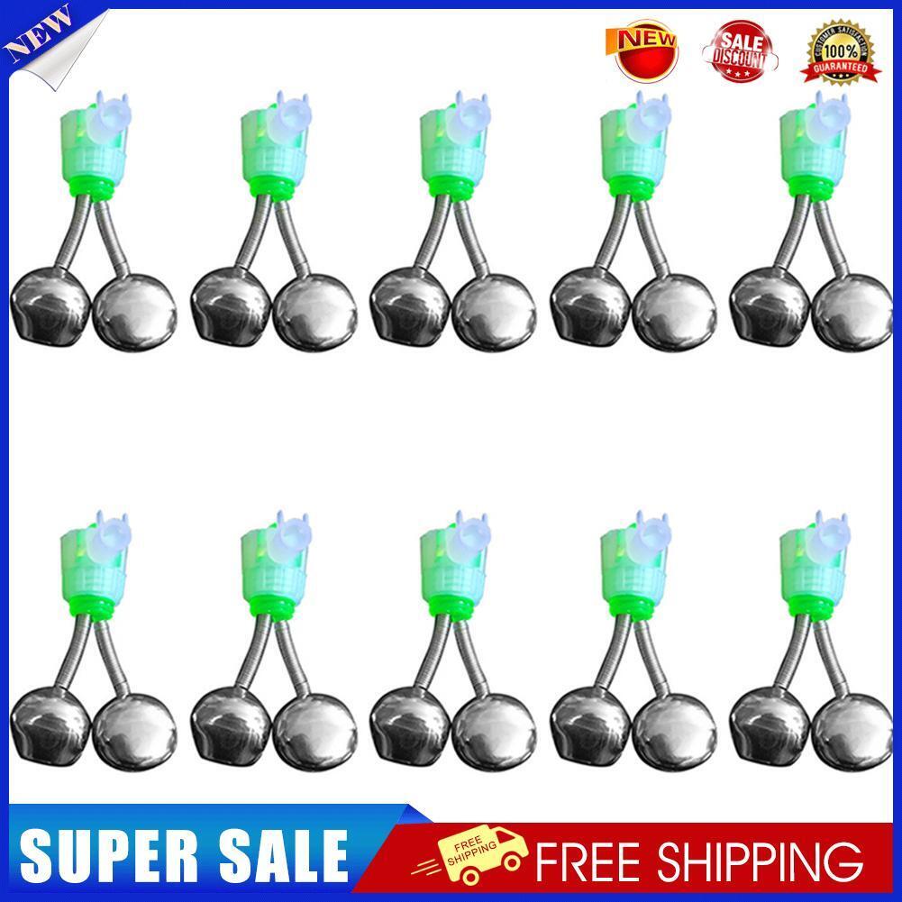 10pcs Fishing Bite Alarms Rod Clamp Tip Clip Bells Ring Carp Fishing Tackle
