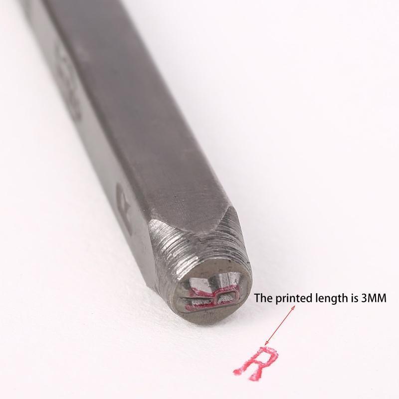 36pcs Metal Stamping Punch Number Letter Stamp Set with Jig Bar for Imprinting