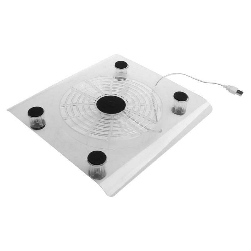 Laptop Cooler USB Cooling Big Fan LED Light Cooler Pad Stand for 15" PC Notebook
