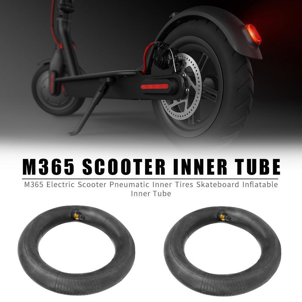 2pcs Scooter Inner Tires Inflatable 8.5 inch Skateboard Tube for M365 Black