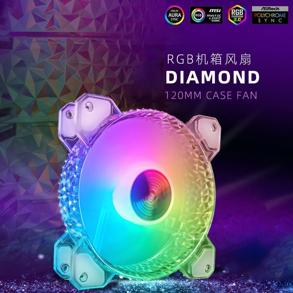 Ventilador Cooler RGB Heatsink Cooling Fans Chassis Fan Computer Case Fan