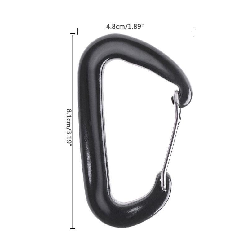Aviation Aluminum Carabiner Clips  Caribeaner for Hammocks,  Dog Leash & Harness