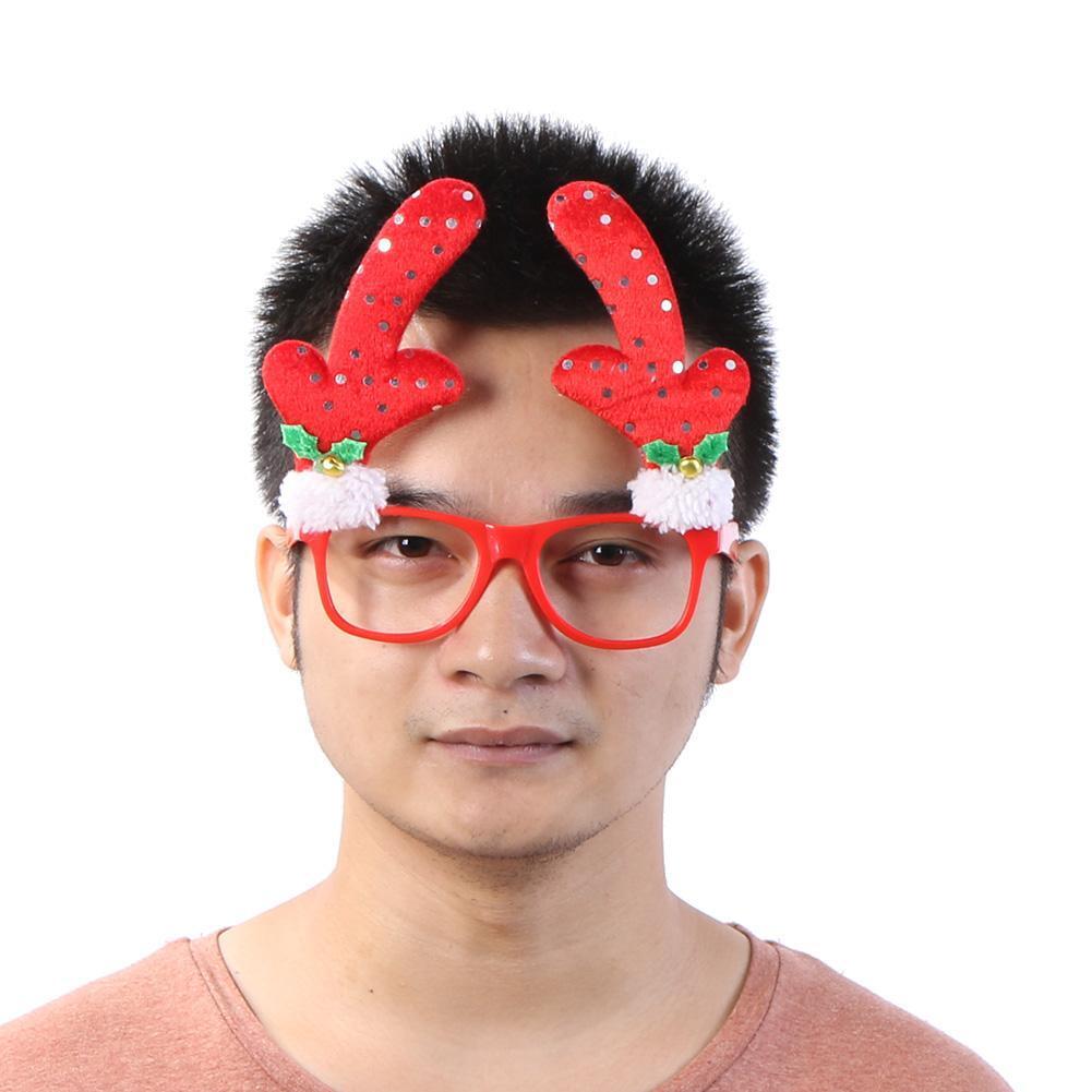 Christmas Kids Gift Festival Glasses Character Small (Elk Antler)