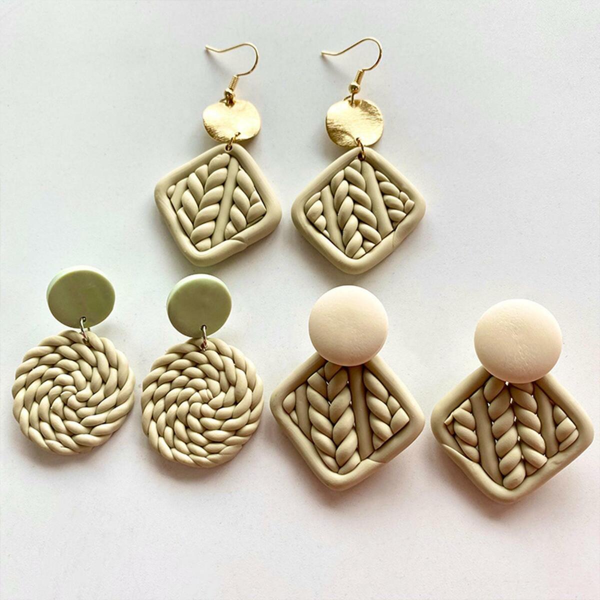 126x Polymer Clay Shape Cutter Set Geometry Circle Accessories for DIY