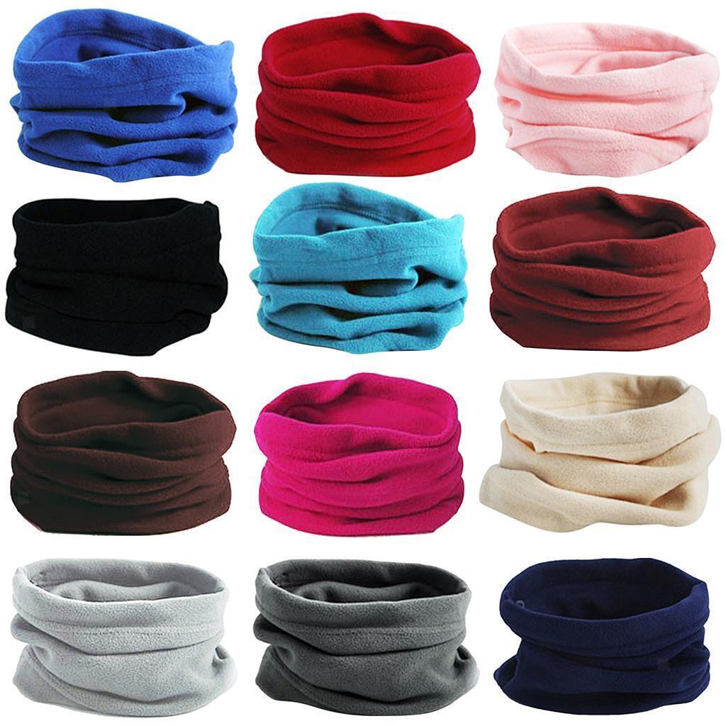 2x Neckwarmer Thermal Polar Fleece Snood Scraf for Motorbike Cycling Riding