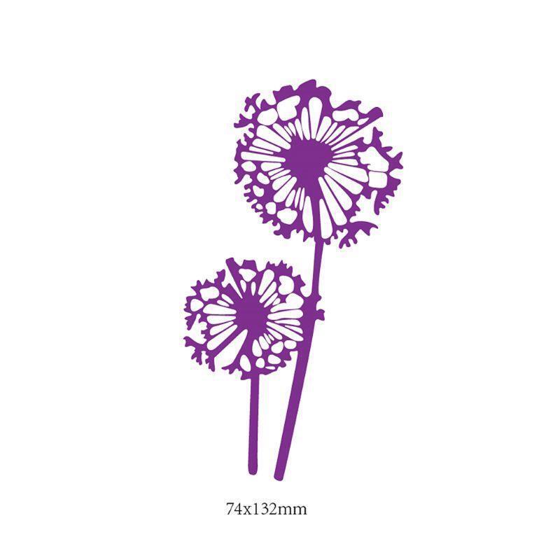 Dandelions Metal Cutting Dies Stencil Scrapbooking DIY Album Stamp Paper Emboss