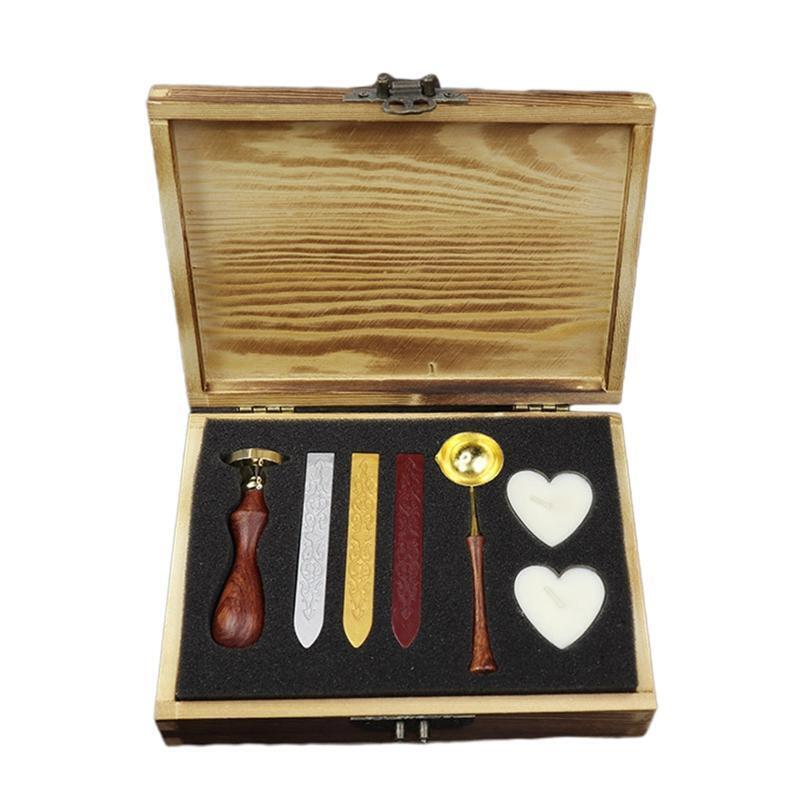 Wax Seal Stamp Wax Sticks Kit Gothetic Calligraphy Supplies for DIY Invitation