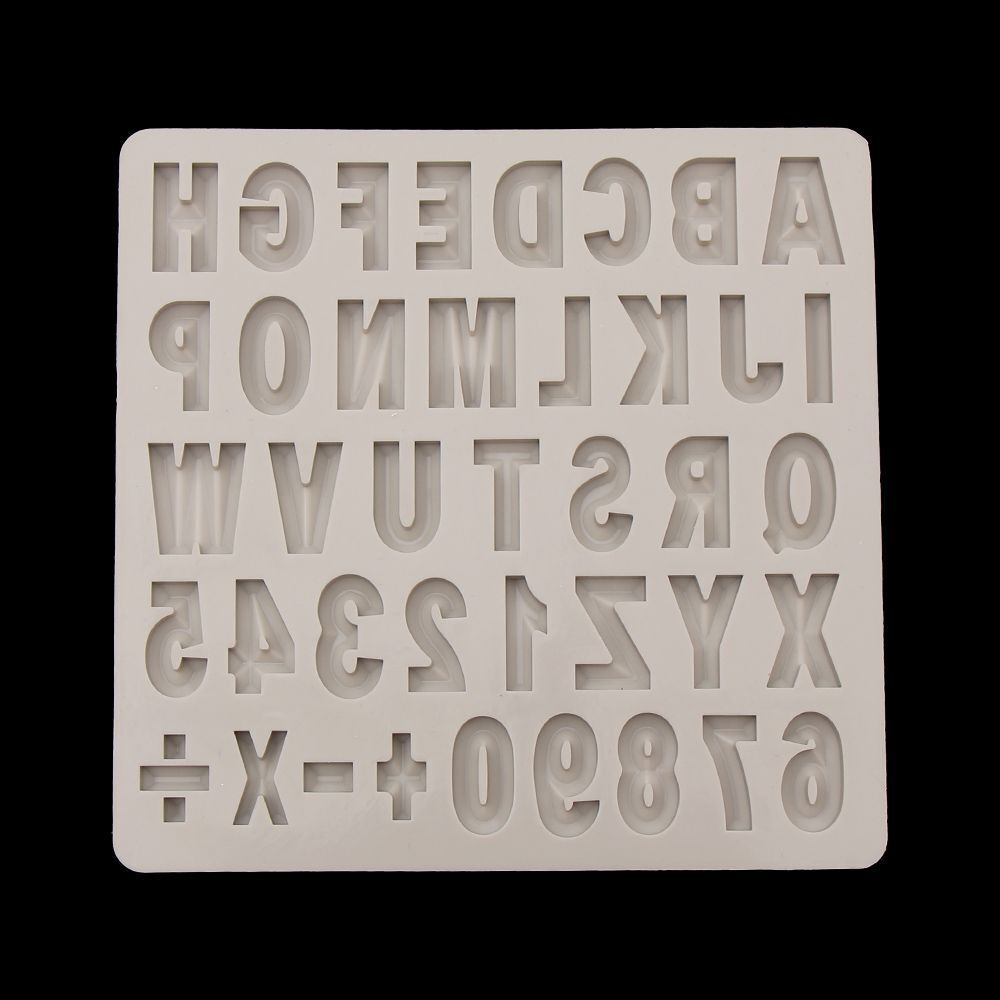 Number Fondant Cake Decorating Tools Silicone Letter Mold Baking Accessories