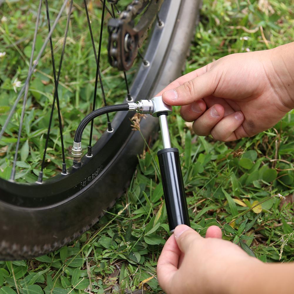 Mini Bicycle Aluminum Alloy Cycling Hand Air Pump  Portable Tire Inflator