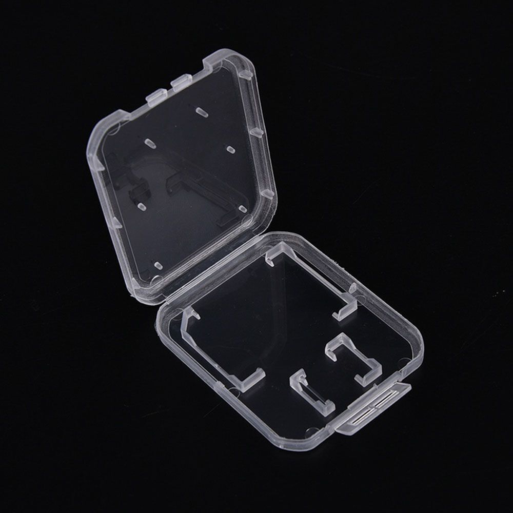 Clear Holder Standard SD/TF SDHC Card Transparent Storage Box Memory Card Case