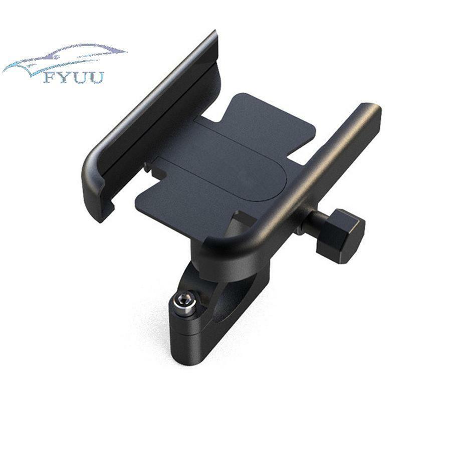 CNC Aluminum Motorcycle Handlebar Phone Holder 360° Rotating Adjustable 4-7 Inch