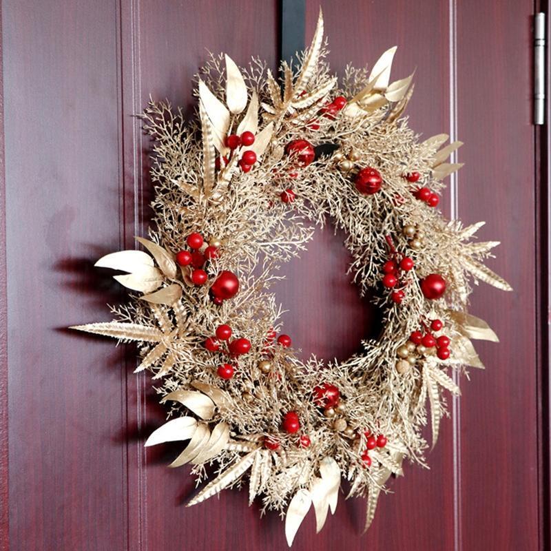 Christmas Front Door Wall Hanging Decor, Xmas Decor Wreath Xmas Wreath Pendant