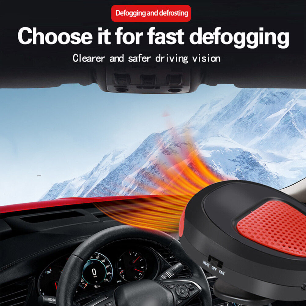 12V 150W Car Windshield Heater Windscreen Defroster Heating Cooling Fan