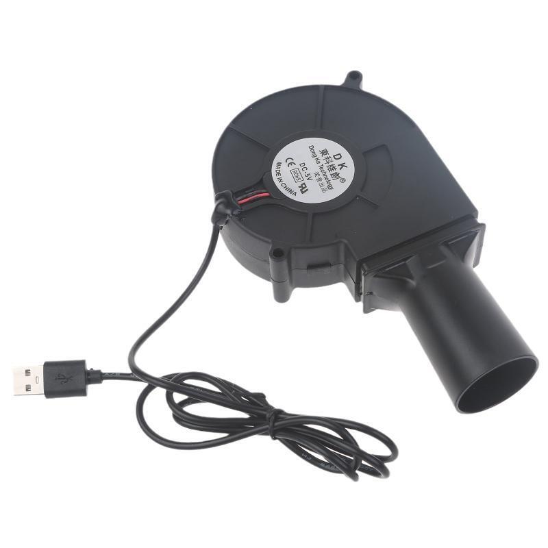 5V USB Plug Blower Grill Wood Stove Outdoor Mobile Portable with Small Turbine