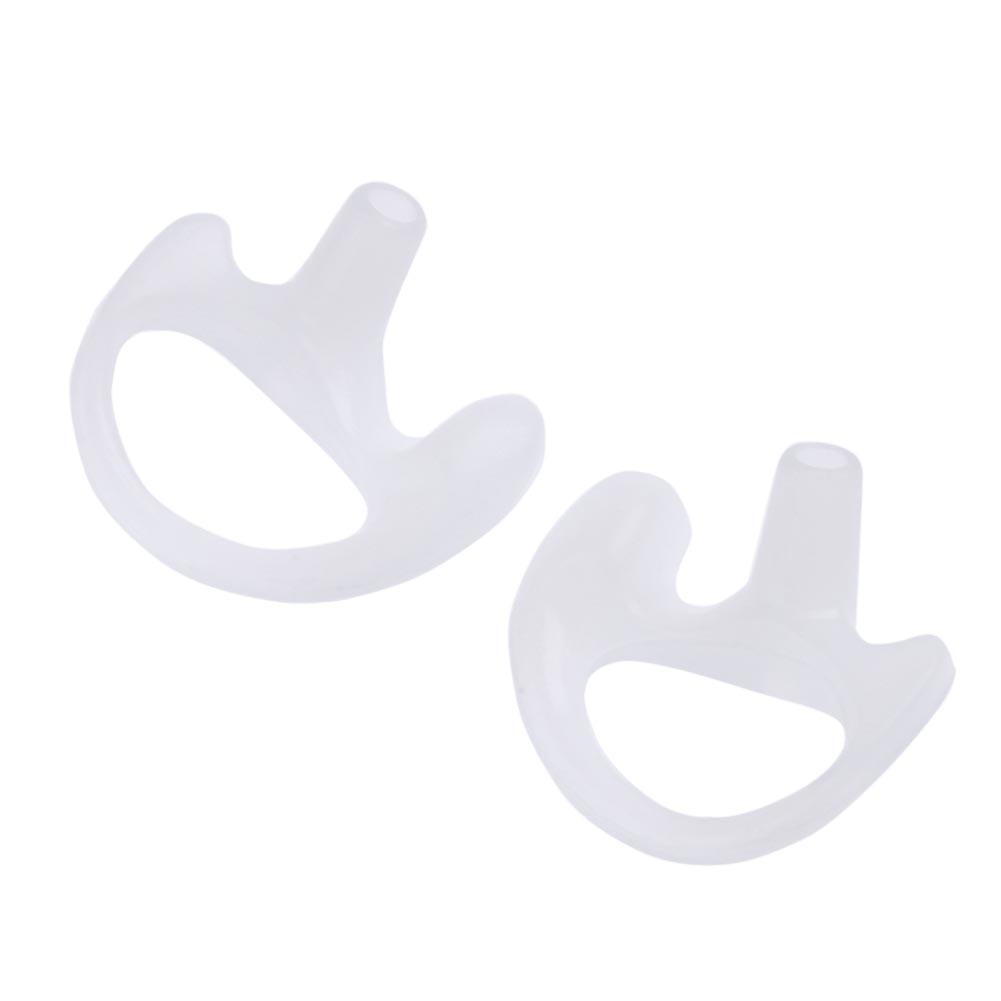 Soft Ear Bud for Covert Acoustic Tube Earpiece for Two-way Radio(White S)
