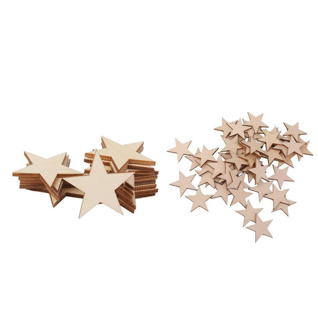 75x Wooden   Thicken   Embellishments Wedding Charms