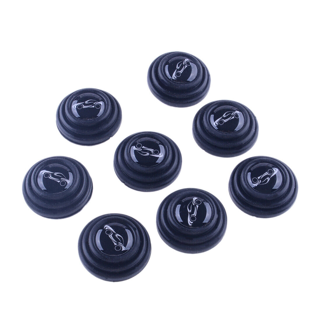 8Pcs Car Door Anti-Collision Pad Sound Insulation Shock-Absorbing Gasket Assy